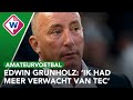 Quick Boys-trainer Grunholz: 'Als we scherper voor het doel zijn wordt het 5-0'