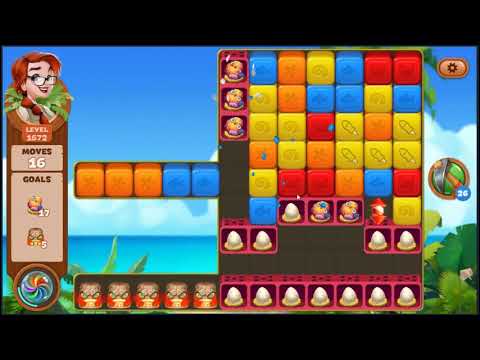 Lost Island Blast Adventure Level 1672 - NO BOOSTERS 🏝️ | SKILLGAMING ✔️