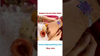 Silver Rakhi Online at Best Prices In India And Beautiful Design #Shorts #ompoojashop Om Pooja Shop