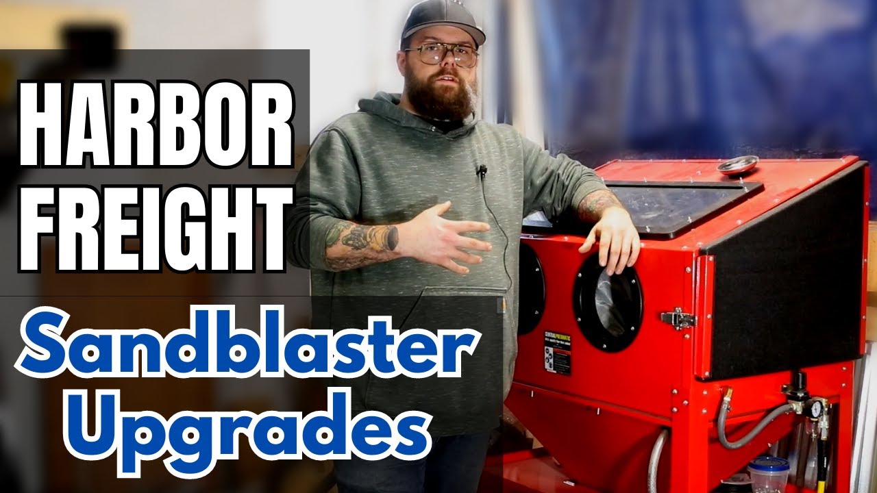 Upgrade your Sandblaster! Harbor Freight Sandblasting Cabinet Upgrades.