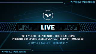 LIVE! | T1 | Day 4 | WTT Youth Contender Chennai 2026 Presented by SDAT | Sessio