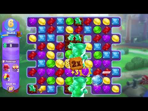 Wonka's World of Candy Level 41 no booster [Gameplay Walkthrough] [Zynga]