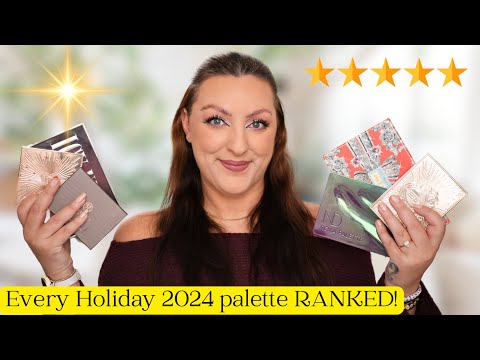 WHAT IS THE NUMBER 1 HOLIDAY EYESHADOW PALETTE 2024? Let’s RANK Them!