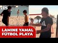 LAMINE YAMAL Se Cuela En Un PARTIDO De FÚTBOL De Niños En La PLAYA De DUBÁI