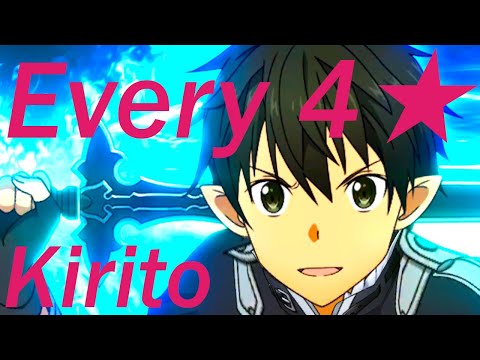 All Kirito 4 ★ Incarnate Skills 60 FPS | Sword Art Online Alicization Rising Steel [11-2020] Xirto