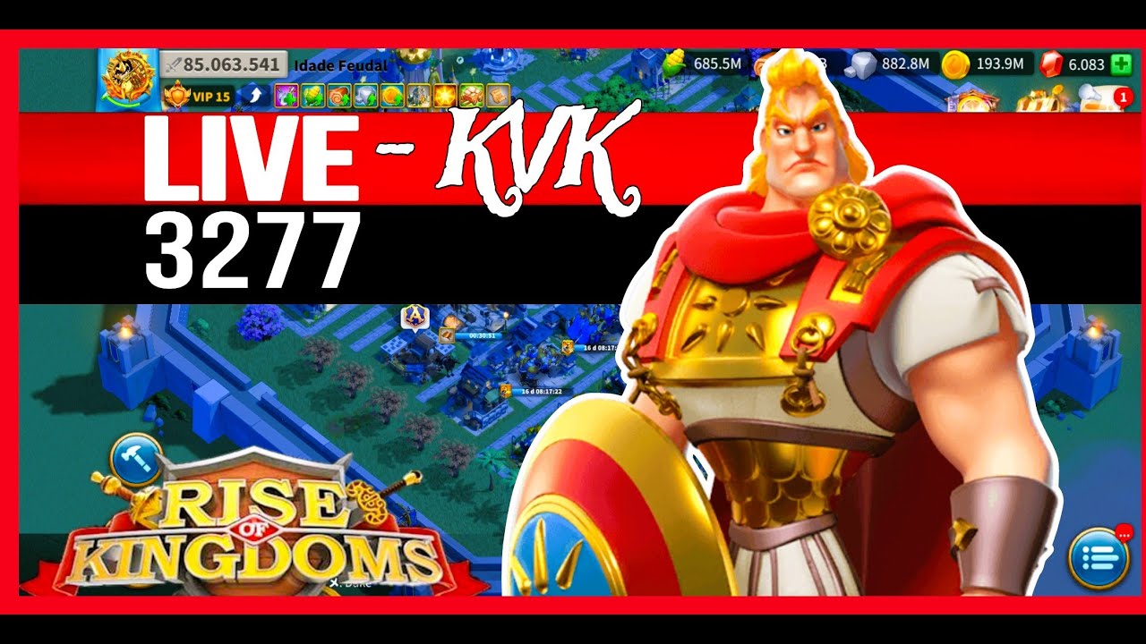 🔴LIVE Vai Começar o KVK ! Em Rise Of kingdoms   - Começando uma conta no duke gangs