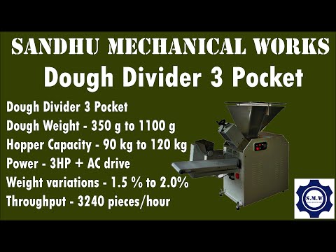 3 Pocket Dough Divider Machine