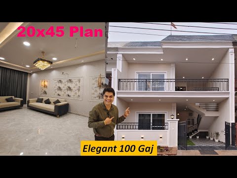 Small Villa Interior Design | 20x45 House Design | 100 Gaj House Design