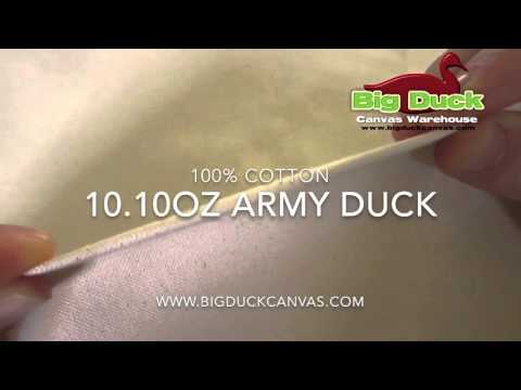 10.10oz Army Duck Canvas Fabric from Big Duck Canvas