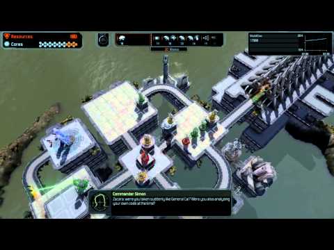 Defense Grid 2 Gold Medal Walkthrough [Hard] Mission 5 Barrage - No Tower Items