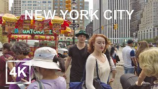 |4K| NYC - Central Park Walking Tour - Sunny Day in New York City - Binaural City Sounds - HDR - USA
