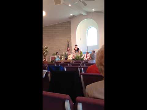 Melissa Montgomery at Charity Baptist Church in Springfield, Mo singing 