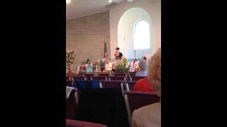 Melissa Montgomery at Charity Baptist Church in Springfield, Mo singing 