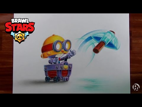 Dibujando a Carl de Brawl Stars | PatrickART