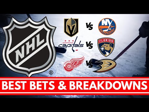 NHL Thursday Best Bets: Ducks vs Red Wings | Islanders vs Golden Knights | Panthers vs Capitals