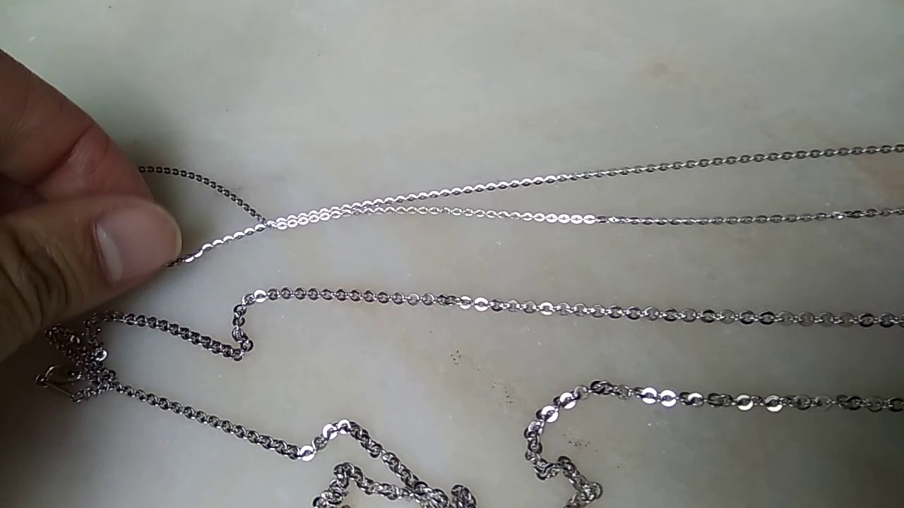 platin ankerkette  1-2mm breit