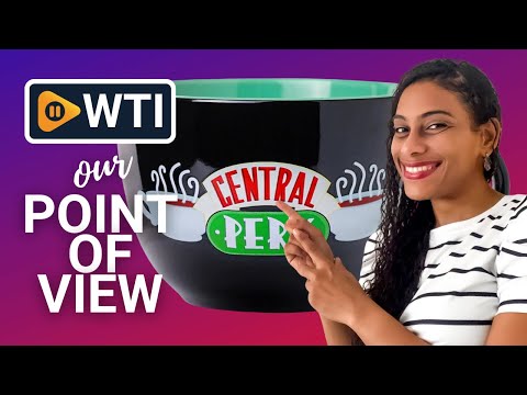 Silver Buffalo FRIENDS Central Perk Black Ceramic Mug Oversized for Coffee - WTI product video review