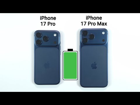 iPhone 17 Pro vs iPhone 17 Pro Max Battery Drain Test