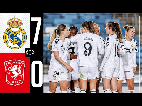 Real Madrid 7-0 Twente | RESUMEN | Women's Champions League 2024/25