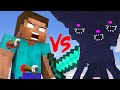 Herobrine vs Wither Storm in Minecraft!