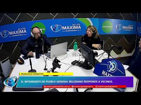 Francisco Fiorotto. El intendente de Pueblo General Belgrano responde a vecinos.
