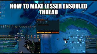 How to make lesser ensouled thread | Runescape 3
