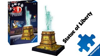 The Statue of Liberty Ravnesburger 3D PUZZLE Night Edition