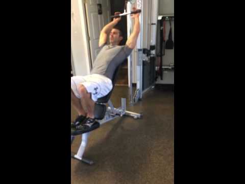 Cable incline triceps extension