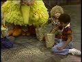 Classic Sesame Street Big Bird And The Kids Helps His Bird Friends Feed Birdseed 1977