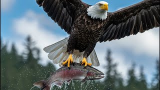 Top 10 Huge Eagles That Attack and Catch Fish in Ocean Water #animals