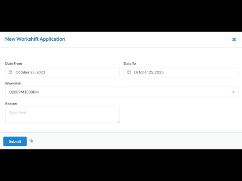 Ess Workshift Application