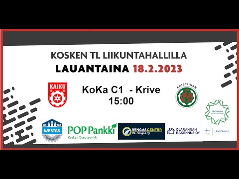 Kosken Kaiku C-pojat 18.2.2023 pooli 6C Koka C1-Krive 15:00