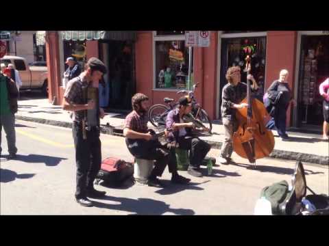 The Hokum High Rollers busking on Royal St. New Orleans