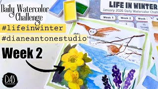 Don’t Panic About Watercolor Landscapes — Week 2 of January Daily Challenge - Life in Winter
