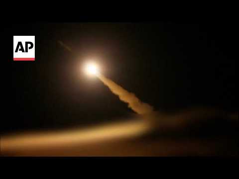 Iran military video said to show launch of missiles and drones toward US vessels