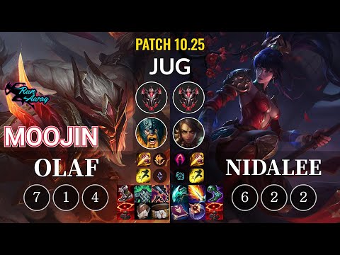 RNW Moojin Olaf vs Nidalee Jungle - KR Patch 10.25