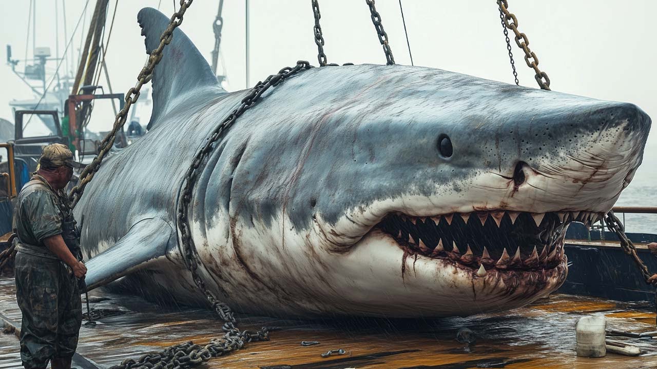 Os Peixes Gigantes Mais Perigosos São Capturados Pelos Pescadores Desta Forma