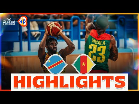 🇨🇩 COD - 🇨🇲 CMR | Basketball Highlights - #FIBAWC 2023 Qualifiers