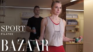 Светлана Бондарчук и Сергей Харченко показывают парную тренировку