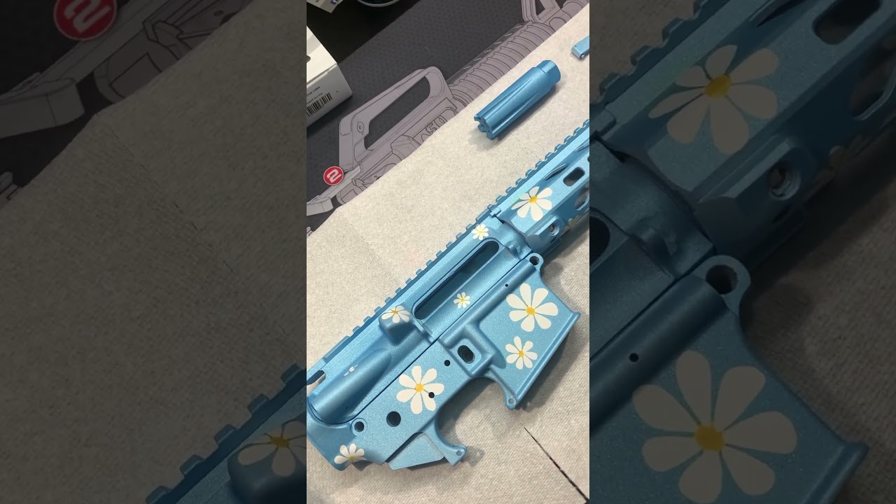 Whoopsie Daisy theme Cerakote AR-15