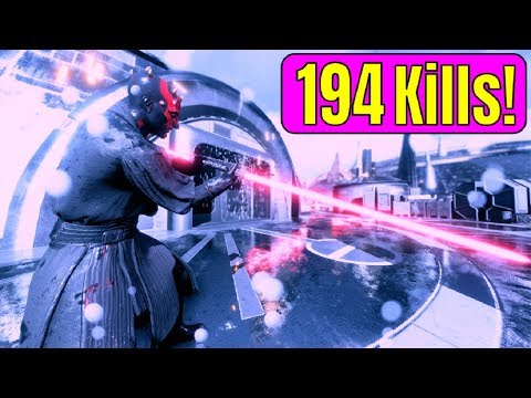 194 DARTH MAUL KILLSTREAK! My best Match yet! Star Wars Battlefront 2 DARTH MAUL WORLD RECORD?