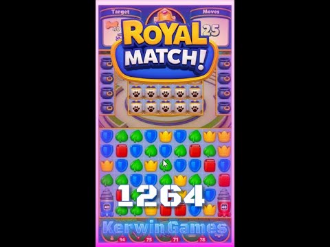 Royal Match Level 1264 - No Boosters Gameplay
