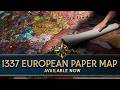 1337 Europe Paper Map By Kartenverk Available Now