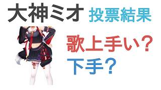大神ミオは歌うまい？へた？