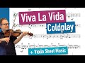 Viva La Vida - Coldplay | Violin Sheet Music | Violin Cover | Playback | Violin Practice