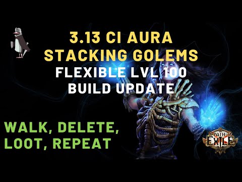 Flexible Level 100 Build Update | POE 3.13 Ritual CI Aura Stacking Carrion Golems