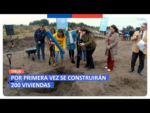 Minvu por primera vez construye viviendas en Tirúa