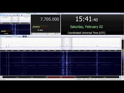 02-02-2019 Pirate Radio NRJ 101 FM in English to Eu 1540 on 7705 unknown tx site