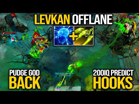 Levkan God Brought His 200IQ Predict Hooks BACK! Pudge ft Windranger Arcana Offlane | Pudge Official