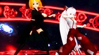 【MMD】うp主と妹紅でLUVORATORRRRRY!('ω')　※久しぶりのテストMMD